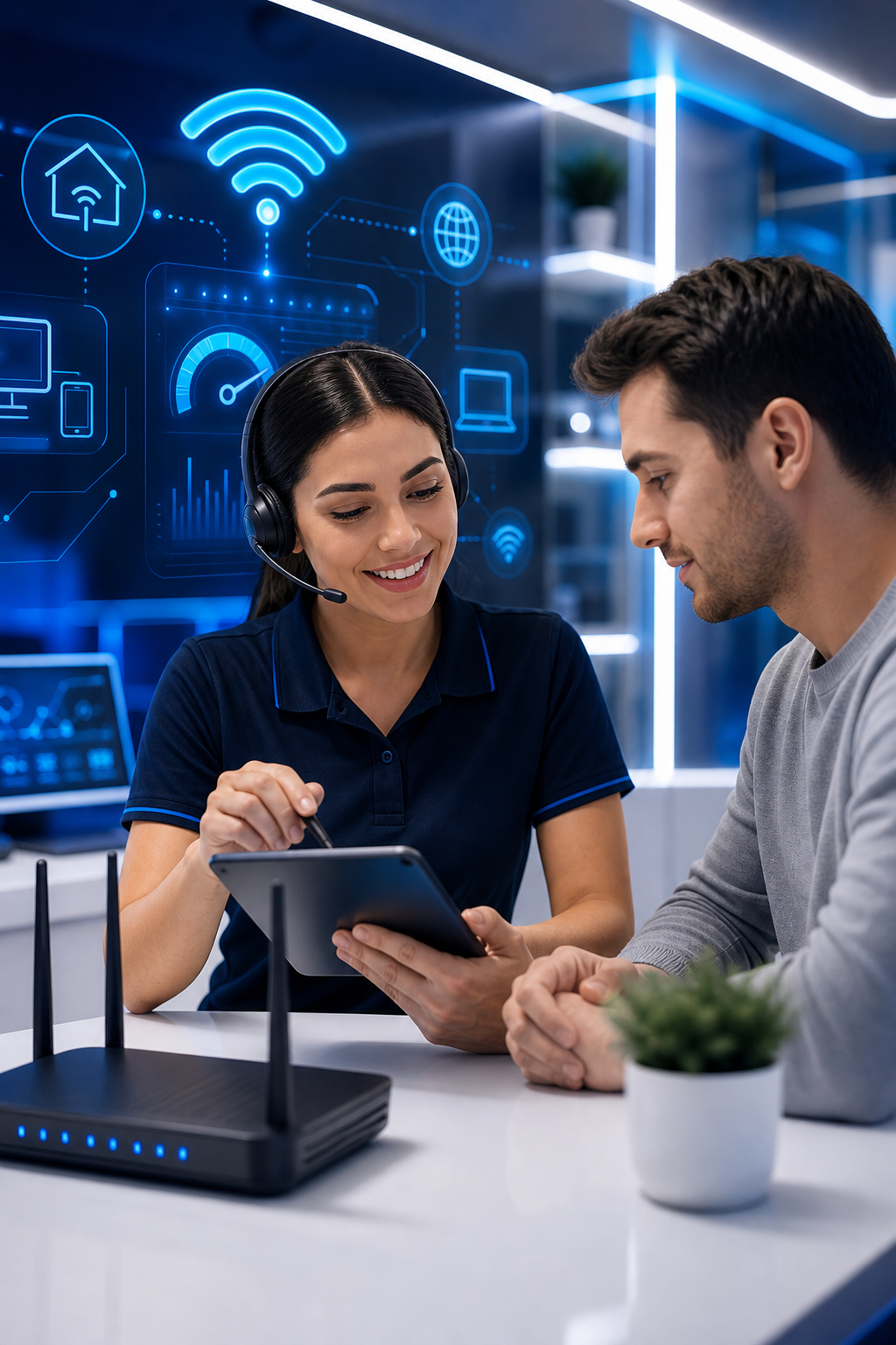 Atención y soporte técnico para clientes Netvian